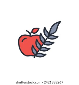 Nutrition icon. vector.Editable stroke.linear style sign for use web design,logo.Symbol illustration.