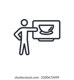 nutrition icon. vector.Editable stroke.linear style sign for use web design,logo.Symbol illustration.