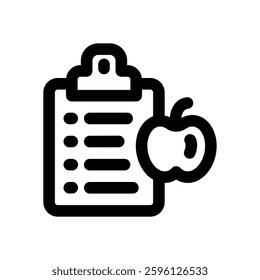 nutrition line icon. Clean and minimalist vector icon for websites, mobile apps, presentations, and logos. Fully scalable and customizable for any project.
