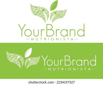 Vector de plantilla de diseño de logotipo de nutrición