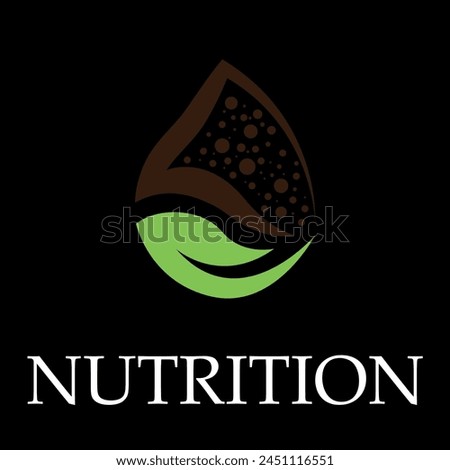 nutrition logo design vector file