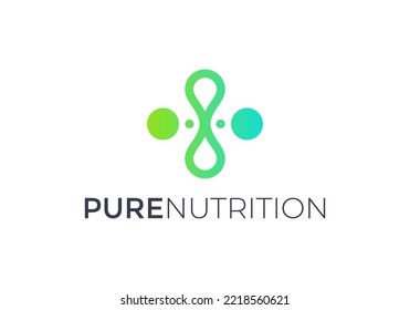 nutrition logotype medical science health logo