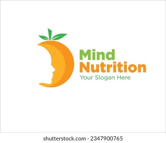 nutrition for mental health logo designs simple for medical service and clinic shop