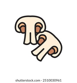 Nutrition Mushroom Icon Vector Illustration