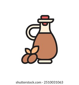Nutrition Olive Oil Icon Vector Illustration