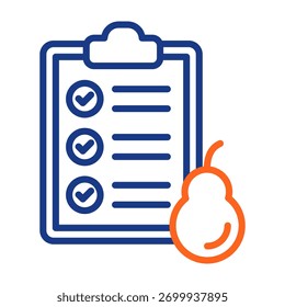 Nutrition Program Icon Color Vector Illustration