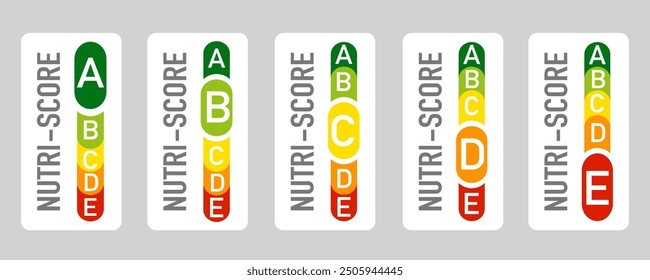 Nutrition Score labels for food or drink packaging.