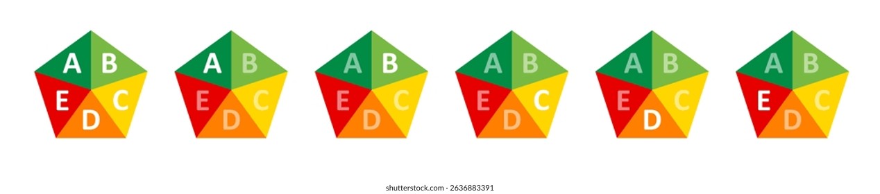 Nutrition scores are presented using a vibrant color-coded system to indicate the healthiness of various food items. This visual format makes it easy to assess nutritional value quickly.
