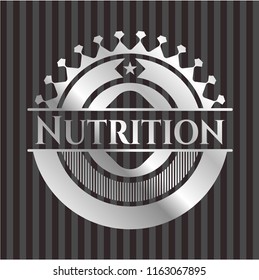 Nutrition silvery emblem
