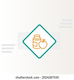 Nutrition Technologies Icon Vector Design