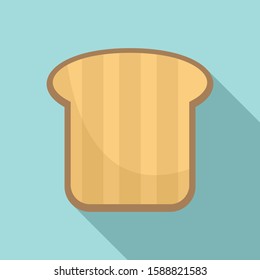 Nutrition toast icon. Flat illustration of nutrition toast vector icon for web design