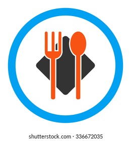Nutrition vector icon. Style is flat rounded symbol, bright colors, rounded angles, white background.
