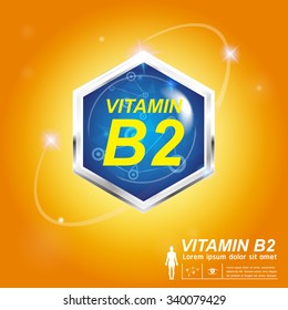 Nutrition Vitamin Icon Label Concept