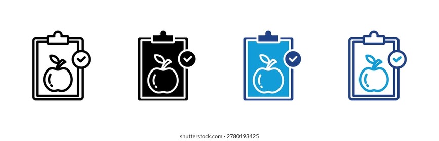 Nutrition Web icon with multiple style collection