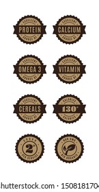 Nutritional Certifications Seals - Badges - Stamps