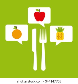 nutritional food design, vector illustration eps10 graphic 