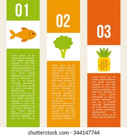 nutritional food design, vector illustration eps10 graphic 
