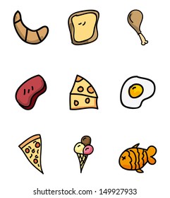 nutritional icons over white background vector illustration 