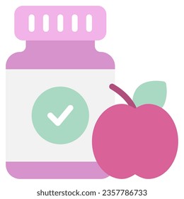 Nutritional Supplements Icon Illustration for uiux, infographic, etc