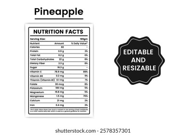 nutritional value of pineapple,pineapple nutrition data,pineapple nutrition facts,nutritional content of pineapple