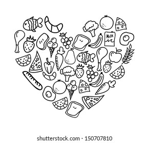 nutritional,food over white background vector illustration  