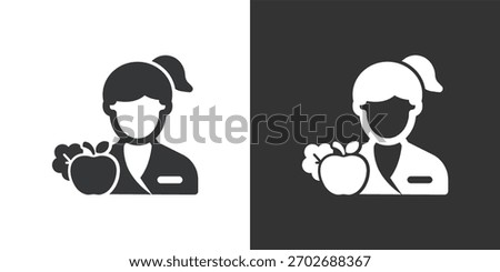 Nutritionists icon. Solid glyph series icon