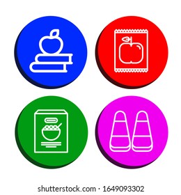 nutritious simple icons set. Contains such icons as Apple, Corn, can be used for web, mobile and logo