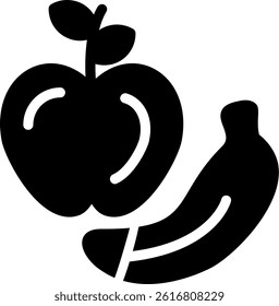Nutritious Snacks Glyph Vector Icon Design