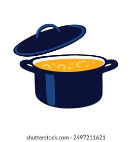 Nutritious traditional locro illustration on white background.