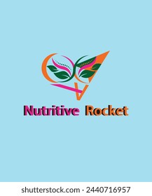 Nutritive Rocket Logo. This is bank money transaction industrial logo