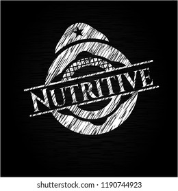 Nutritive written on a chalkboard