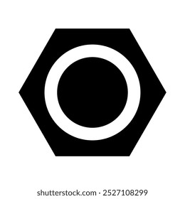 Nuts and bolt icon. Vector image