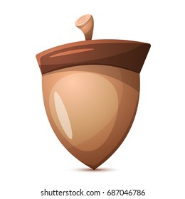 Nuts cartoon. Healthy food Vector eps 10
