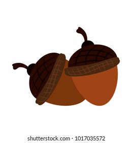 Nuts cartoon isolated