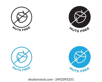 nuts free icon black and white vector outline sign
