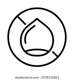 Nuts free Icon Outline Nut food allergies