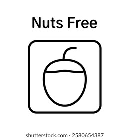 nuts free icon Vector logo set flat