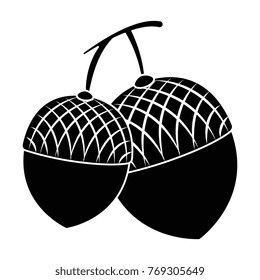 nuts fruits isolated icon