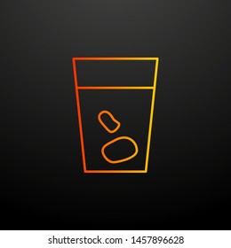 Nuts in glass nolan icon. Elements of fast food set. Simple icon for websites, web design, mobile app, info graphics