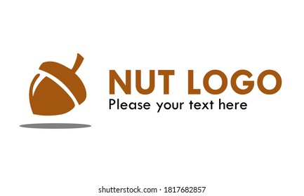 Ilustración de diseño de logotipo de iconos de nueces