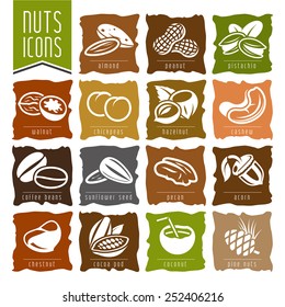 Nuts icon set - 2