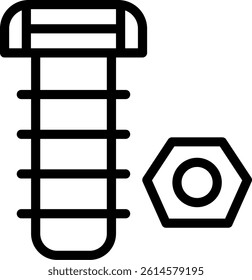 Nuts Line Vector Icon Design