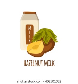 Nuts milk recipes. Healthy organic raw food. Milk intolerance, lactose free concept. Vegan, vegetarian source of protein. Weight loss diet beverage. Organic store, market objects