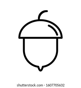 Nuts with outline icon vector illustration logo template for many purpose