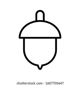 Nuts with outline icon vector illustration logo template for many purpose