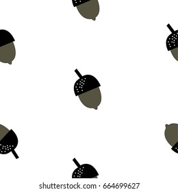 nuts pattern seamless pattern white background vector illustration