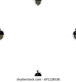 nuts pattern seamless pattern white background vector illustration 