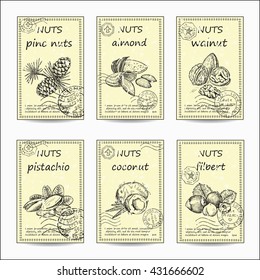 nuts sale postcards