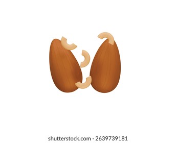  nuts and seeds icon 3d illustration render