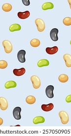Nuts or seeds pattern background. Cartoon style of nuts or seeds. Perfect for fabric, textile, wallpaper, decor, print or packaging of products. SSTKbackgrounds
